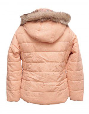 Girls Jacket Coral Quilted